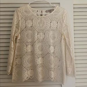 Loft lace blouse , size M